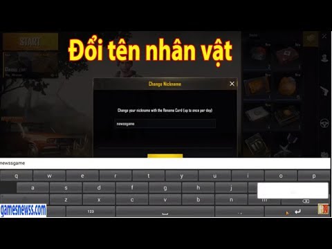 Video Cách đổi tên pubg mobile bằng thẻ ID duy nhất - youtube