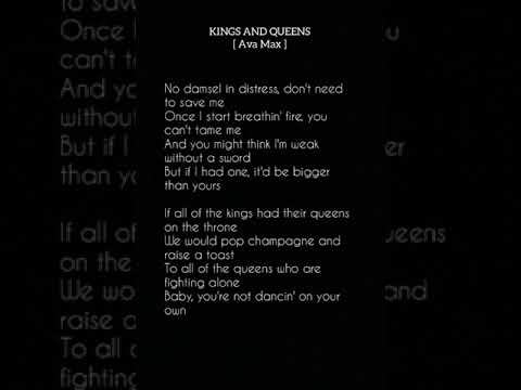 Kings And Queens Ava Max Lyrics 