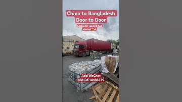 Container loading has started🚚🚢 #china #chinesecity #guangzhou #chinatobd