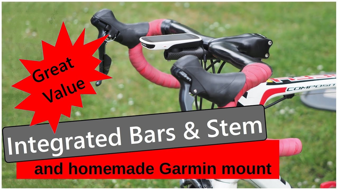 Integrated Bars & Stem and homemade Garmin mount. YouTube