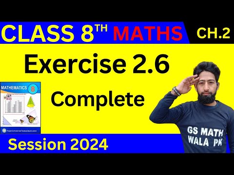 Class 8 Math New Book Chapter 2 Exercise 2.6 | Class 8 Math New Book ...