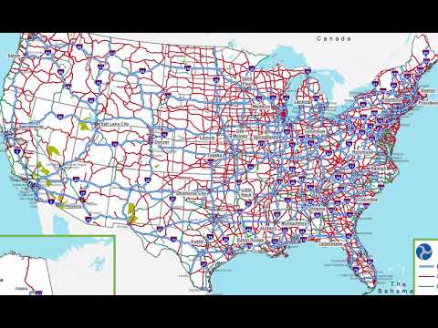 Video: California Road Map - Autopistas y rutas principales