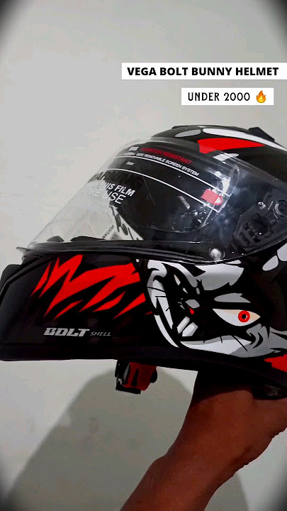 Vega Bolt Bunny Helmet 🔥/ vega bolt helmet unboxing/ under 2000 helmet /motovlog / #vegabolt