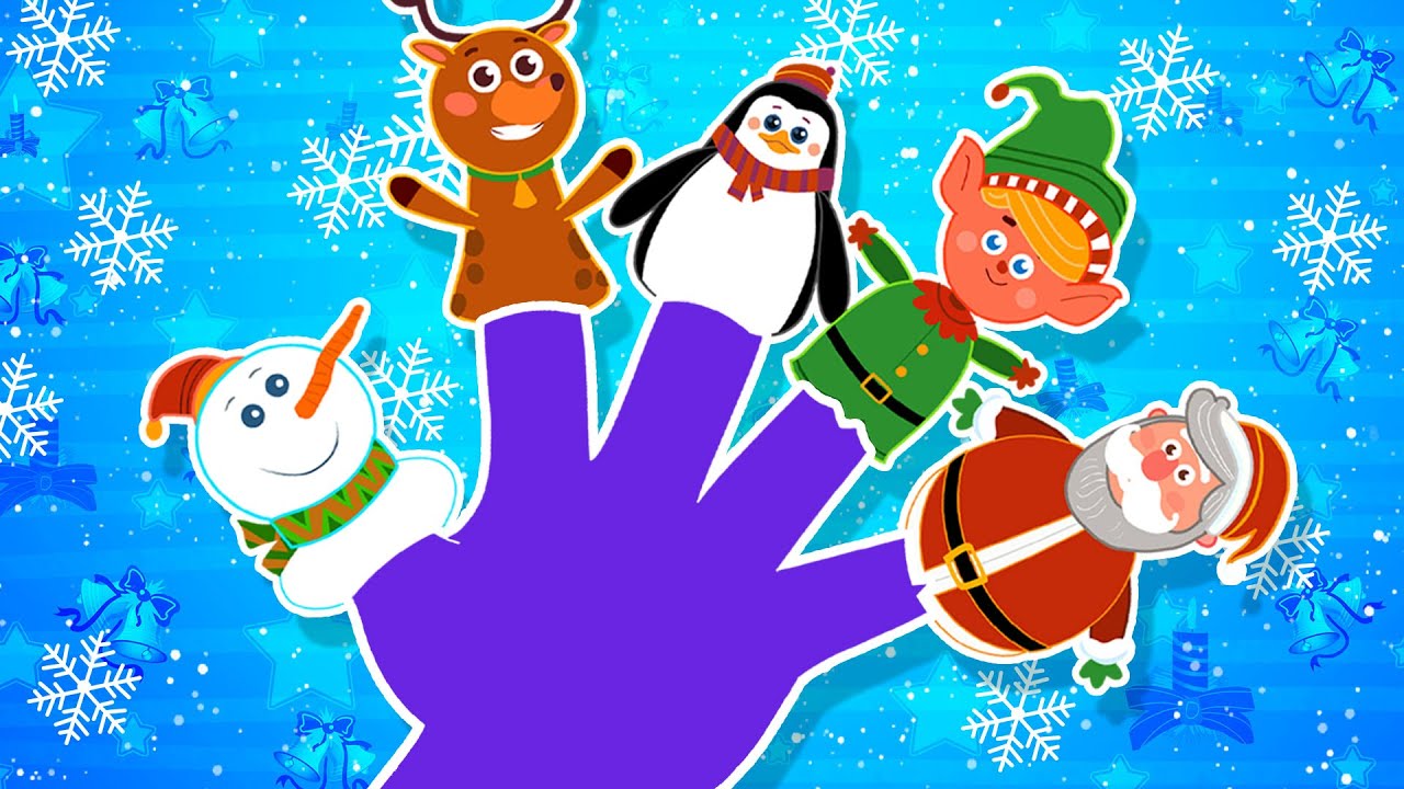 Christmas Finger Family Song + More Nursery Rhymes for Kids ...