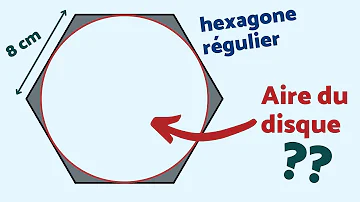Comment calculer un hexagone dans un cercle ?
