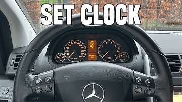 Mercedes A-Class & B-Class Change Time & Set Clock | Tutorial