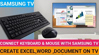Wireless Mouse & Keyboard for Samsung UA65ES8000 Series 8 Smart TV BK HK 