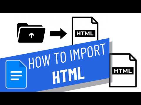How to Import HTML in Google Docs