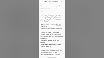 ITC INFOTECH Functional API AUTOMATION TESTING Interview questions