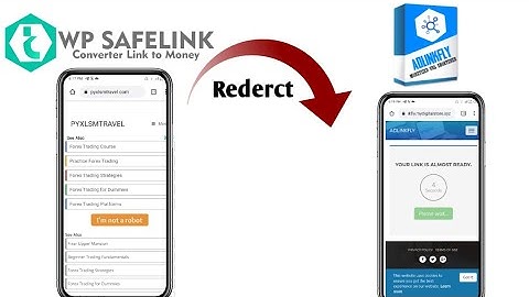 How to redirect adlinkfly to WP safe link|Wp Safe Link || Adlinkfly