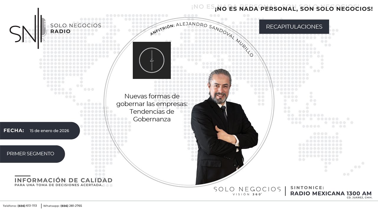 [SNR] Primer segmento de Solo Negocios Radio del 15 de enero de 2026