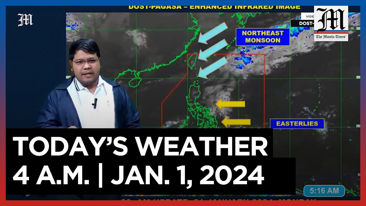 Today's Weather, 4 A.M. Jan. 1, 2024 YouTube