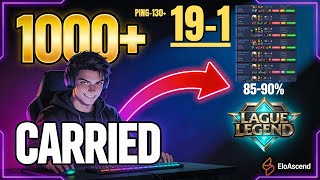 The Real Method Behind 1000 Lol Carries -- Pantheon Gameplay