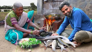 दादी का मछली बनाने का आदिवासी तारिका,किस्मत से मिलता है ऐसा खाना,Tribal granny's tasty fish recipe..