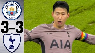Manchester City vs Tottenham 3-3 - All Goals and Highlights - 2023 💥 SON