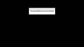 What Word Comes to Mind? Your INSTANT Personality Mindset Revealed 🧠✨"