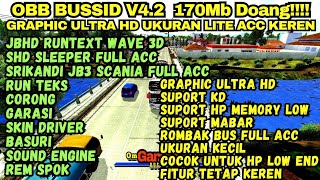 OBB BUSSID SUPORT RAM KECIL OBB BUSSID 4. SOUND SCANIA ROMBAK BUS FULL ACC GRAPHIC ULTRA HD4K