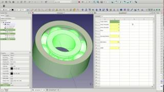 FreeCAD SLIDESHOW - Model a parameterized bearing using the Sketcher and Spreadsheet.
This is a walkthrough / demo / tutorial of how to create a bearing using FreeCAD in only the sketcher workbench.
WARNING! MORE OF A SLIDE-SHOW THAN A VIDEO !!!
This was screen captured with Kazam, seems to have dropped a lot of frames. I will be recording again with a different tool or computer. FreeCAD SLIDESHOW - Model a parameterized bearing using the Sketcher and Spreadsheet.