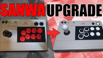 8Bitdo Arcade Stick Full Sanwa Upgrade! || With Timestamps