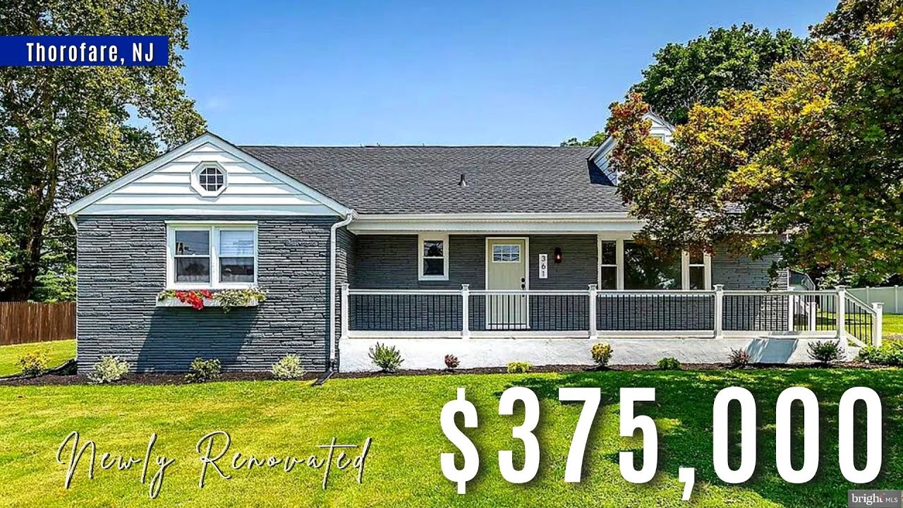 NEW Jersey House Tour NEWLY Renovated 4 Bedrooms THOROFARE Cape