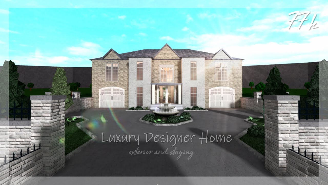 Bloxburg Mansion Luxury exterior 