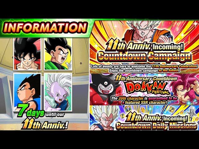 FULL DETAILS FOR THE 11TH ANNIVERSARY COUNTDOWN CELEBRATION!! (DBZ