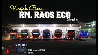 ABSENIN SEMUA Bus Di RM. RAOS ECO Gringsing‼️MALAM YANG BERTABUR BUS MEWAH✨