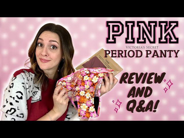 New Victoria's Secret PINK PERIOD PANTIES Review & Test! Does Period  Underwear Work? 🩲 Adara Unboxed 