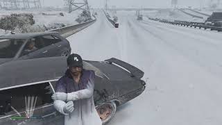 LAST RIDE in SNOW GTA ONLINE PS 5 PRO 4k60 #playstation5pro