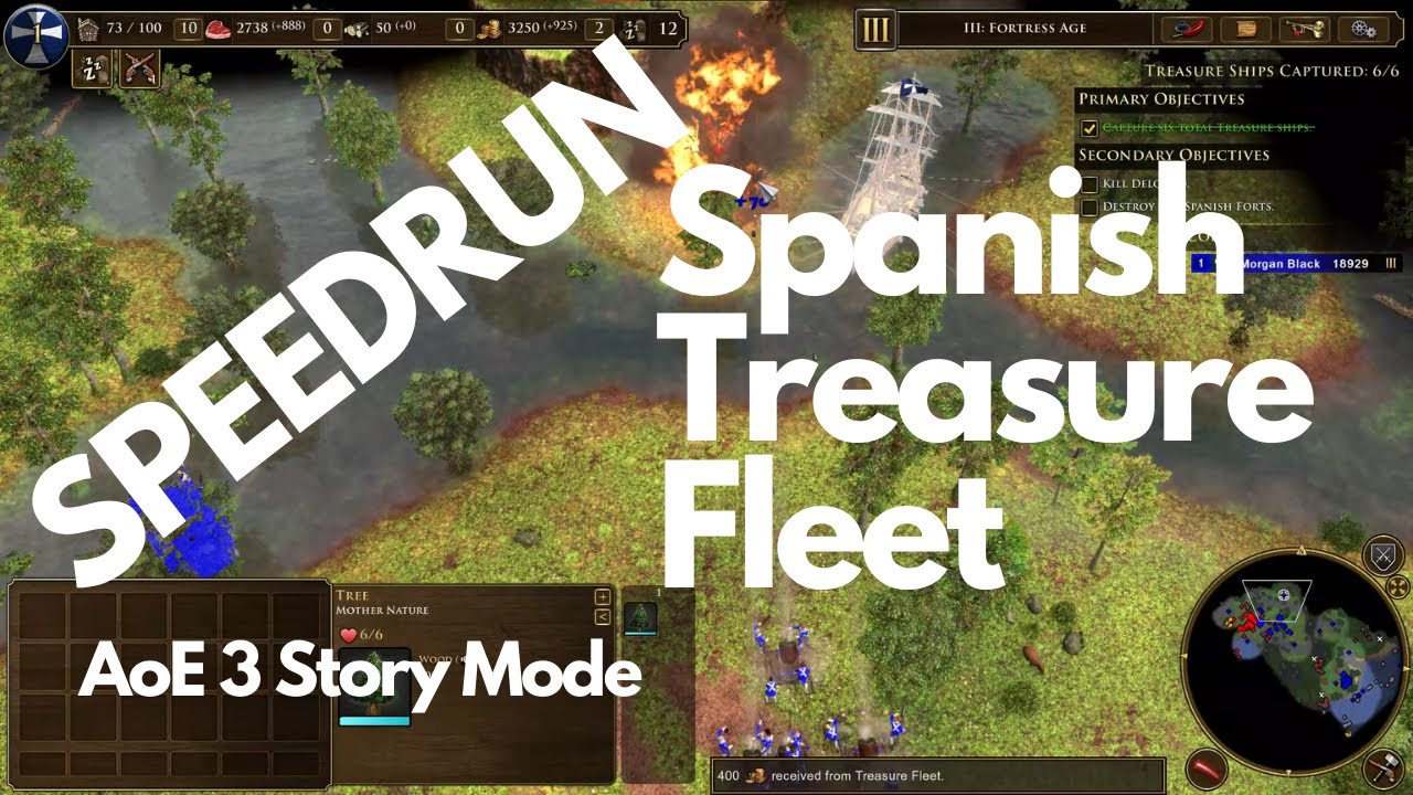 Speedrun Story Mode A Spanish Treasure Fleet Age of Empires 3 YouTube