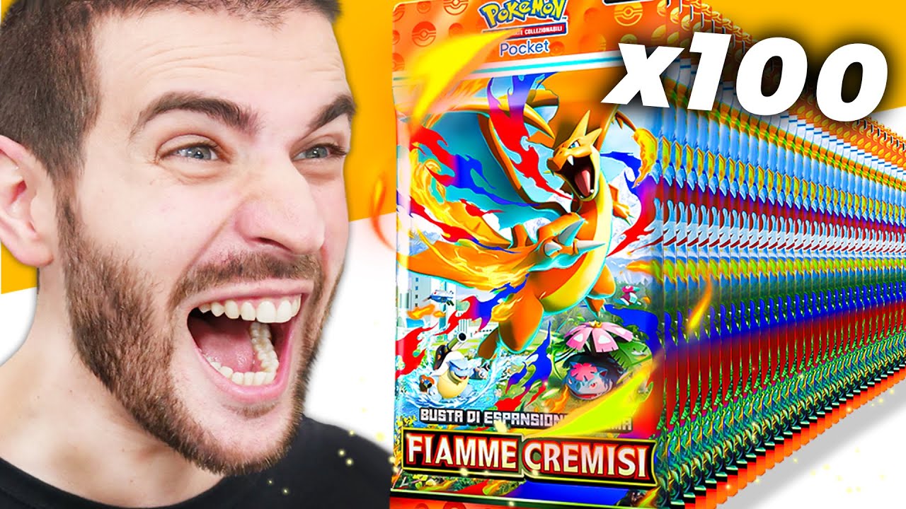 Ho Aperto 100 Bustine su TCG Pocket | Fiamme Cremisi
