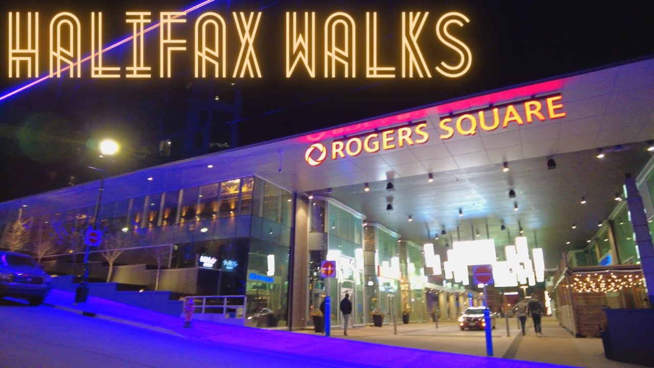 Saturday nightlife walk in Downtown Halifax Nova Scotia April 16 2022