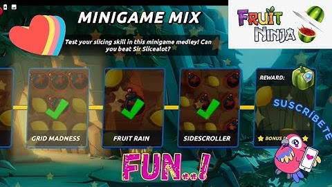 Fruit Ninja 2 - MiniGame Shuffle Gameplay -2021  Android/iOS - Satya