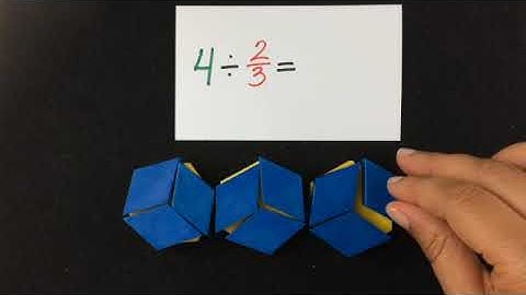 Dividing fractions with pattern blocks - Visual Video (silent so students can amplify their voices)