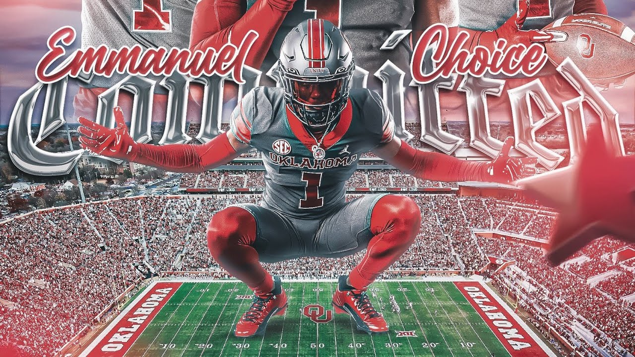 Emmanuel Robe Football OU Football: 4 Star WR Emmanuel Choice Commits to Oklahoma! - YouTube