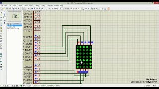 5x7 Dot Matrix Interfacing with 8051 - PART 2