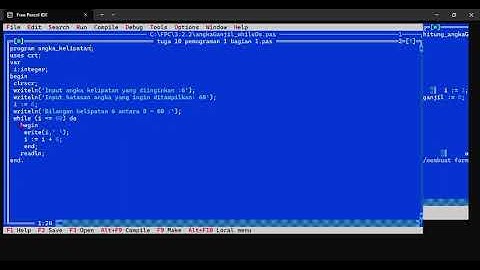 Tugas Algoritma 1 (P9/10) Kelipatan 6 menggunakan metode while-do||Nabila Ardelia(0982) R1S