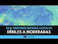 Lluvias de débiles a moderadas en el territorio nacional, mañana 21 de abril del 2026