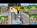 How to Drawing 3D Art With Charcoal  Painting 3D Art On The Road Of Country Side
