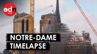 Stunning Timelapse of Rebuilt Notre-Dame Spire Reveal by On Demand News 7,705 views 9 days ago 2 minutes, 44 seconds