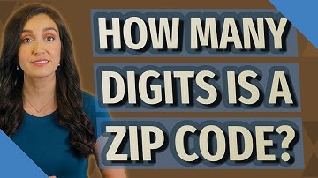 How many digits is a zip code?