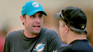 Miami Dolphins coach Adam Gase comments on Green Bay Packers and quarterback Aaron Rodgers