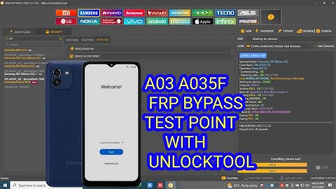 A03 A035f FRP BYPASS TEST POINT WITH UNLOCKTOOL 100%