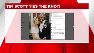Tim Scott announces that he got married this weekend!