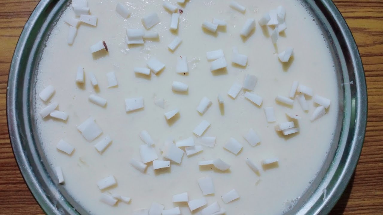 Elaneer pudding |Tender coconut pudding |easy &tasty|elaneer pudding by ...