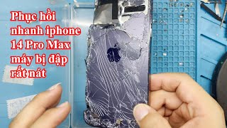 Dựng nhanh  iphone 14 promax bị đập khá là nát / How  i  Restore Destroyed iphone  14 Pro  Max