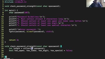 Password Strength Checker in C