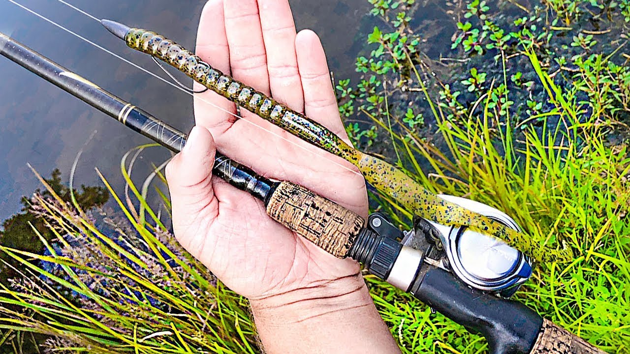 BIG Worm catches BIG BASS (w/ kickintheirbasstv)