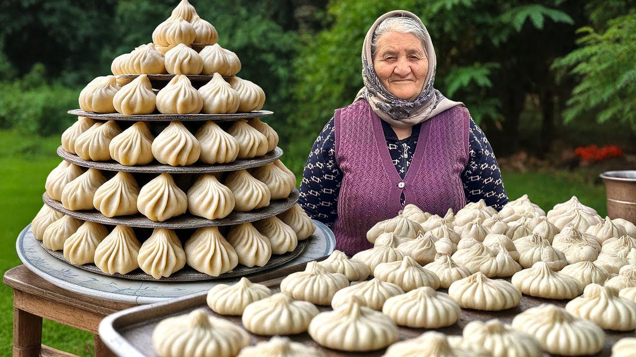 Грузинские Хинкали - Готовим Традиционные Грузинские Пельмени в Деревне!