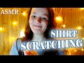 1 Minute ASMR ~ Shirt SCRATCHING & COLLARBONE Tapping (+Tongue Clicking) 💤🌜💤 ~ Finger Fluttering